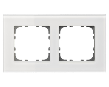 MDT BE-GTR2W.01 Glasrahmen 2fach Weiß 
