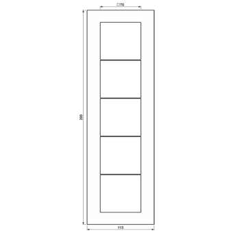 JG Rahmen 5-fach LS           LSP985GLAS 