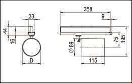 RIDI LED-Strahler weiß, IP20,  0326735AH 