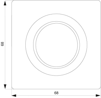Siemens 5TC8912 DELTA style Abdeckplatte 