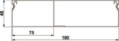Hager Unterflurkanal 2-zügig    UK190482 