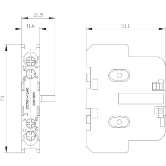 SIEM Hilfsschalterblock    3TY7561-1EA00 