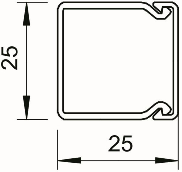 OBO WDK25025CW Wand-u.Deckenkanal 