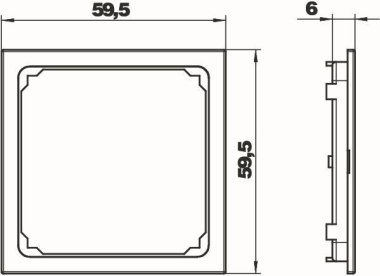 OBO ZP-80 1RW Zentralplatte m.eckigem 
