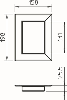 OBO G-AWAG90130RW Wandabschlussblende 