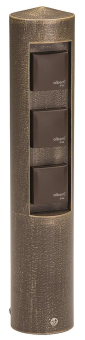 ALBERT Steckdosensäule braun-mess.652102 