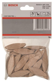 Bosch 50Flachdübel 45x15x4mm  2607000796 