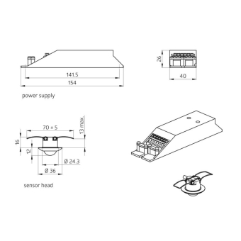 BEG Luxomat Einbau Präsenzmelder   92913 