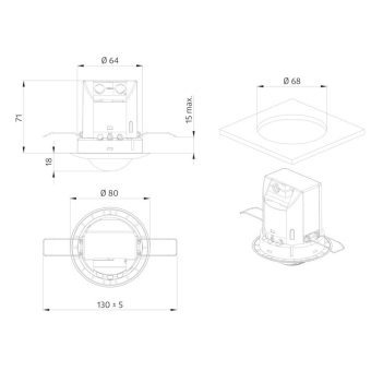 BEG Luxomat Einbau Präsenzmelder   92565 