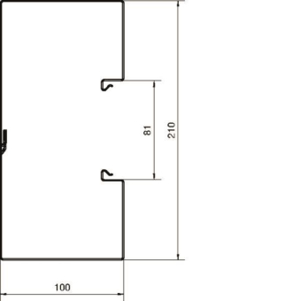 Hager Brüstungk.Unterteil BRS1002101VERZ 