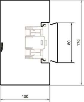Hager Brüstungk.Unterteil BRS1001701VERZ 