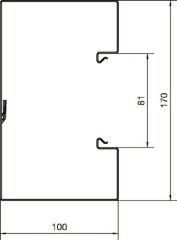 Hager Brüstungk.Unterteil BRS1001701VERZ 