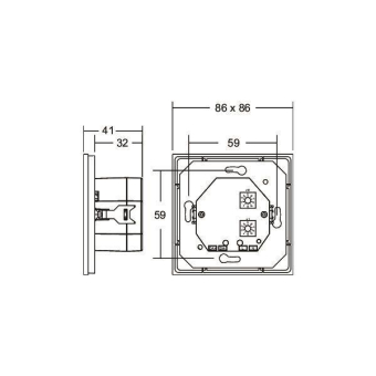 Brumberg RGBW 230V AC Wandpanel 18252070 