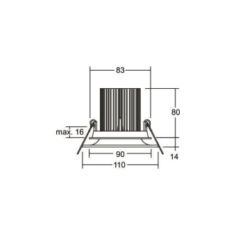 Brumberg LED-Einbaudownlight    39406073 
