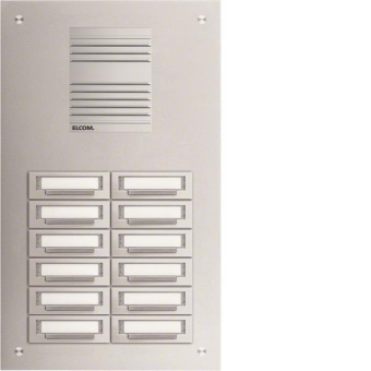ELCOM Aluminium-Türstation  TUP-12/2 EV1 