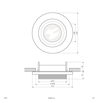 EVN Halogen-Geo-Deckenleuchte     677014 