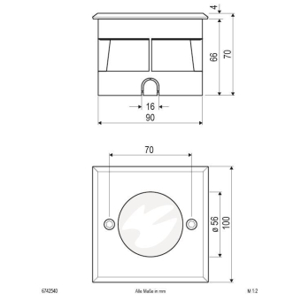 EVN LED-Bodeneinbauleuchte IP67  6742540 