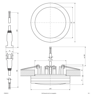 EVN LED-Einbaustrah. mattweiss 6W 350mA 