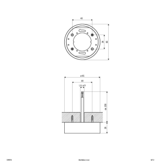 EVN Alu-Spar Anbau-Leuchte starr  539014 