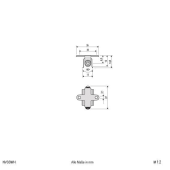 EVN Montage-Halter-Set schwenkbar NVSSWH 