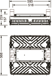 Siteco Highbay LED,1x       51HF82DB4WMA 