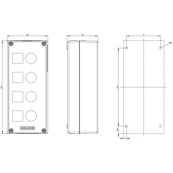 Siemens 3SU18040AA000AB1 Gehäuse 