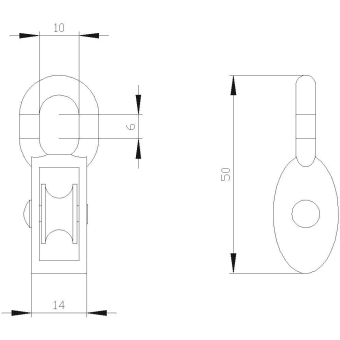 SIEM Blockseilrolle,         3SE7921-1AB 