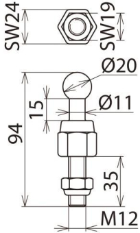 DEHN Kugelfestpunkt               754235 