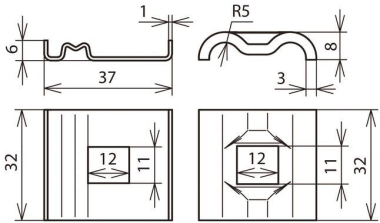 DEHN UNI-Erdungsklemme NIRO f. Rd 540261 