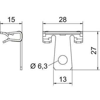 OBO SCVH 1,5-4 Trägerklammer 