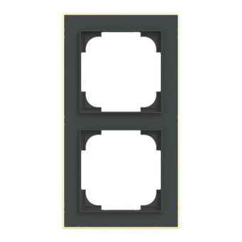 BJ Rahmen 2-fach m.Dekorring   1722-453M 