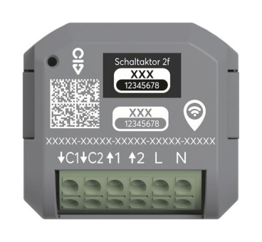 BJ Schaltaktor 2-fach UP WL   62821 U-WL 