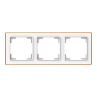 BJ Rahmen 3-fach m.Dekorring   1723-441M 