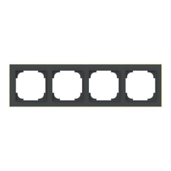 BJ Rahmen 4-fach m.Dekorring   1724-453M 