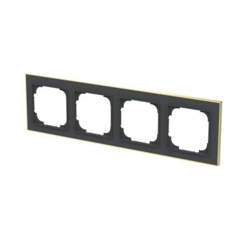 BJ Rahmen 4-fach m.Dekorring   1724-453M 