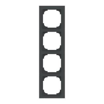 BJ Rahmen 4-fach m.Dekorring   1724-456M 