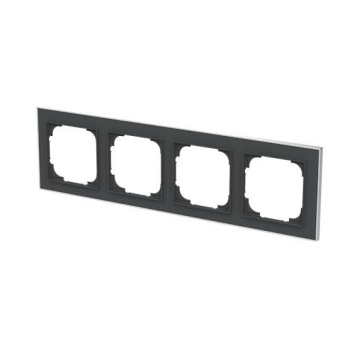 BJ Rahmen 4-fach m.Dekorring   1724-456M 