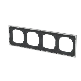 BJ Rahmen 4-fach m.Dekorring   1724-456M 
