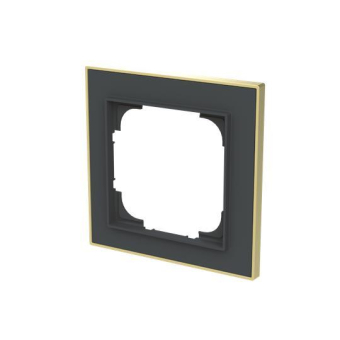 BJ Rahmen 1-fach m.Dekorring   1721-453M 