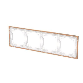 BJ Rahmen 4-fach m.Dekorring   1724-441M 