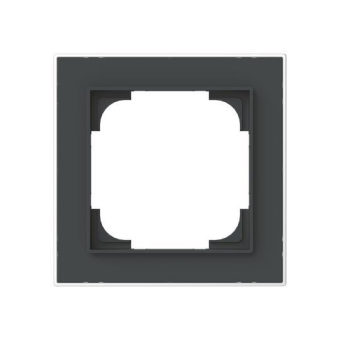 BJ Rahmen 1-fach m.Dekorring   1721-456M 