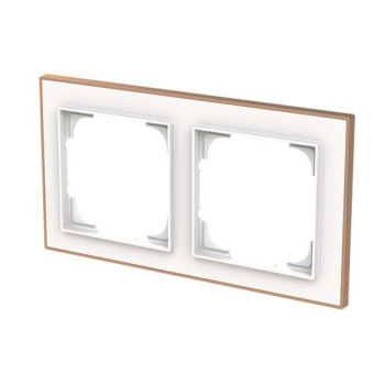 BJ Rahmen 2-fach m.Dekorring   1722-441M 