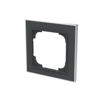 BJ Rahmen 1-fach m.Dekorring   1721-456M 