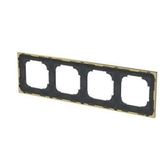 BJ Rahmen 4-fach m.Dekorring   1724-453M 