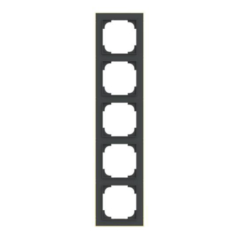 BJ Rahmen 5-fach m.Dekorring   1725-453M 