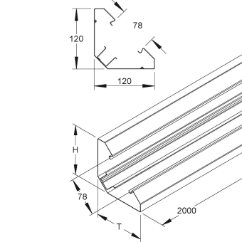 NIED Gerätek.-Unterteil       PGU120-78S 