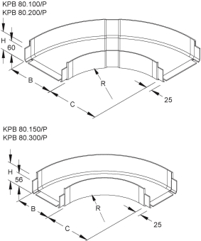 Niedax GFK-Bogen            KPB 80.300/P 