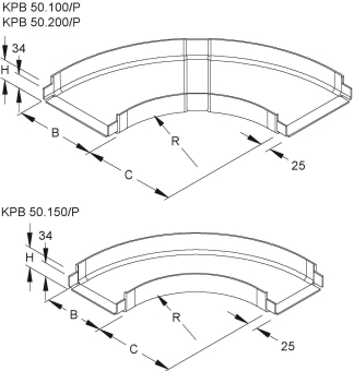 Niedax GFK-Bogen            KPB 50.200/P 