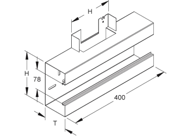 Niedax GK-T-Stk 90°     GKT 170-78T90 VW 