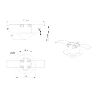 BEG PD9-S-SDB-DE Edelstahl-Optik   92942 